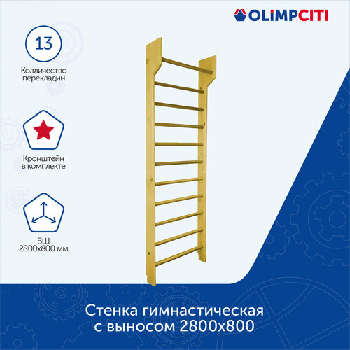 Стенка гимнастическая с выносом 2800х800 11008₽