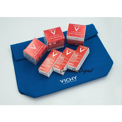 Косметичка Vichy с наполнением Vichy Liftactiv Collagen Specialist vichy сыворотка liftactiv specialist комплексного действия с витамином b3 против пигментации и морщин 30 мл