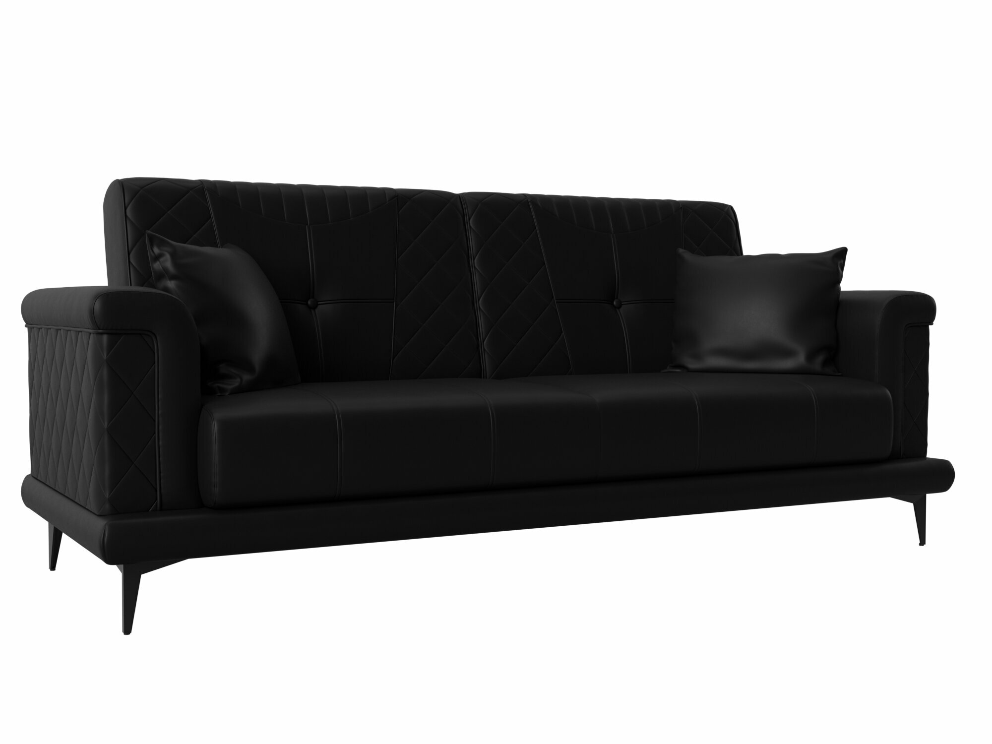 Прямой диван Неаполь, Экокожа, Модель 111949