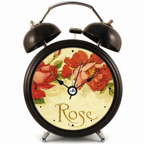 Оригинальный Будильник Rose Черный 1000₽