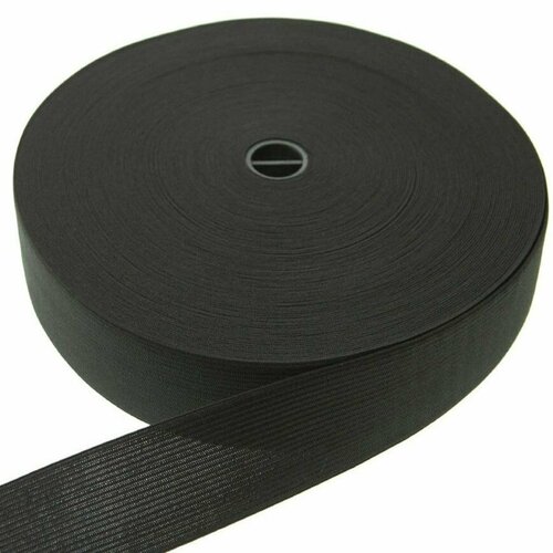 Резинка 50 мм черн ткацкая рулон 50м