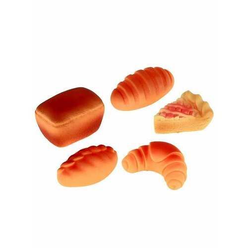 Набор резиновых игрушек в ванной хлеб 807₽