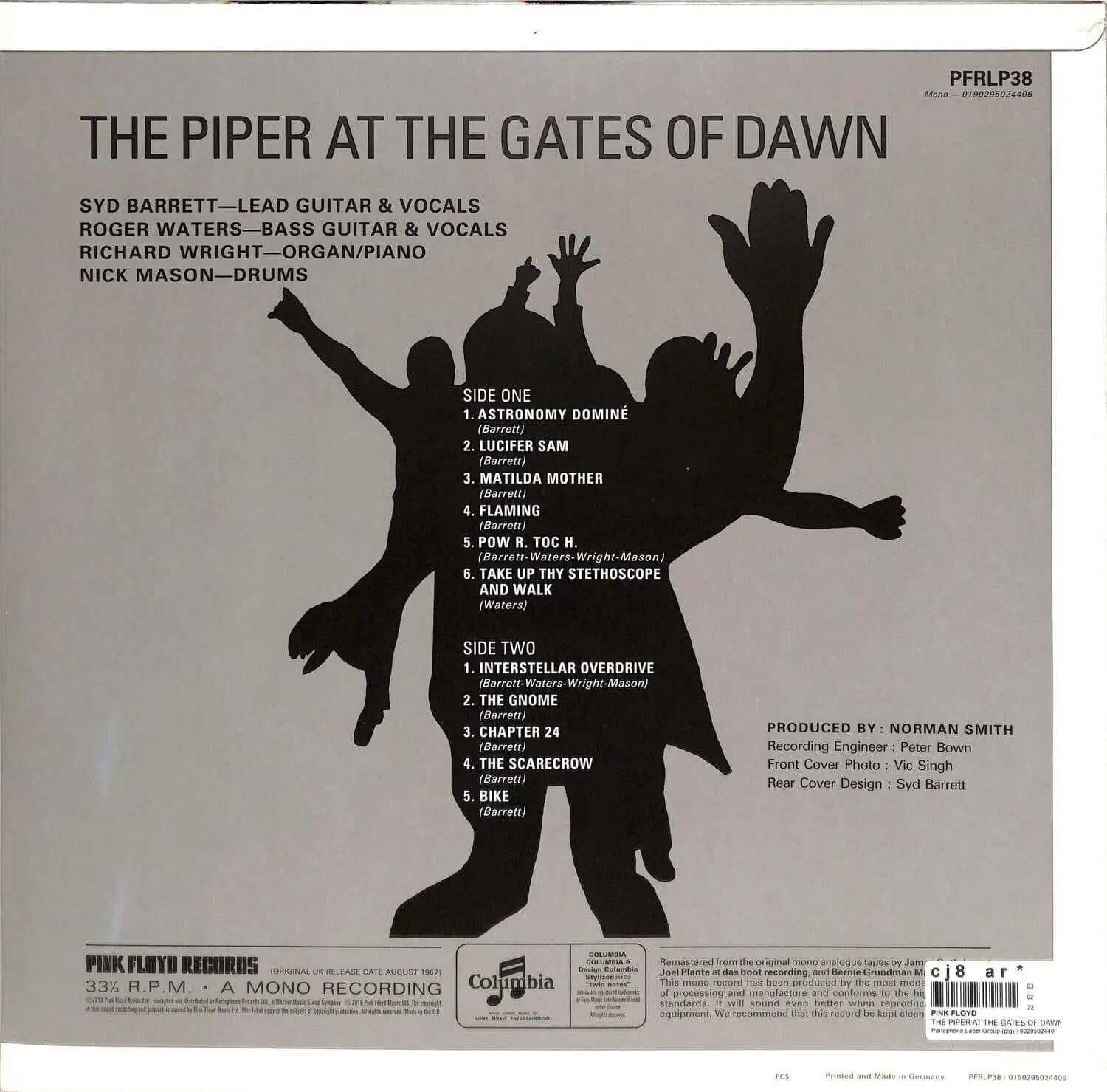 Pink Floyd Pink Floyd - The Piper At The Gates Of Dawn (reissue, Mono, 180 Gr) Мистерия звука - фото №9