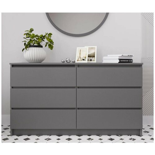 Комод Икеа графитовый 138х77х40 см 12000₽