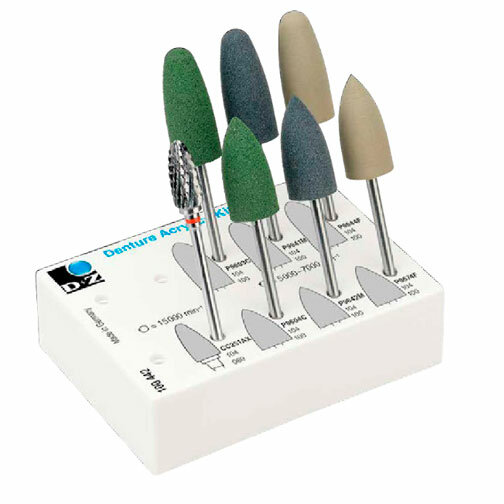 Denture Acrylics Kit - набор боров для полировки пластмассы, 7 шт