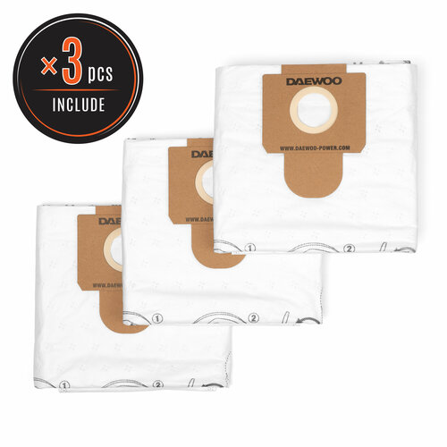Фильтр-мешок синтетический DAEWOO DAVC 60TB 3 шт для DAVC 6025SDAVC 6030S 2190₽