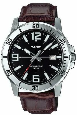 Наручные часы CASIO Collection MTP-VD01L-1B, черный, серебряный