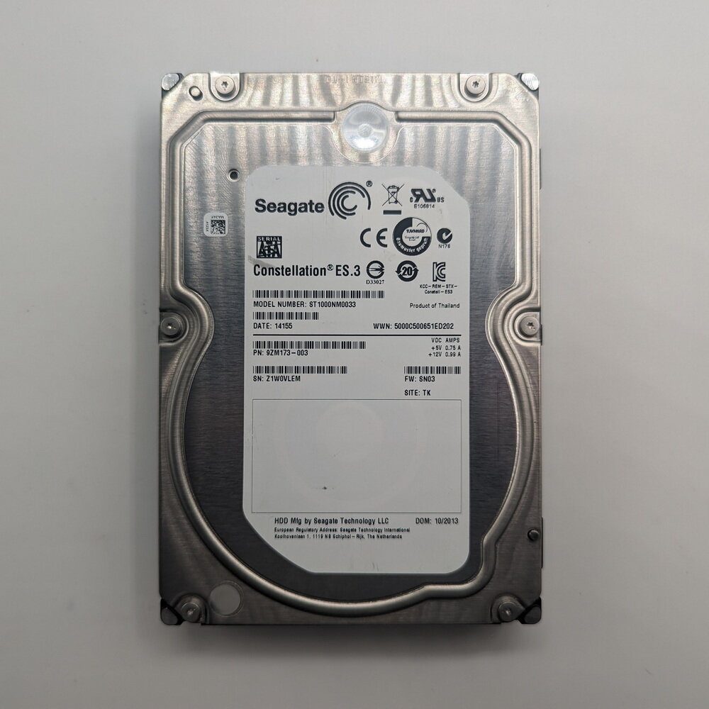 Жесткий диск ST1000NM0033, Seagate, 1 Тб, SATA, 3.5