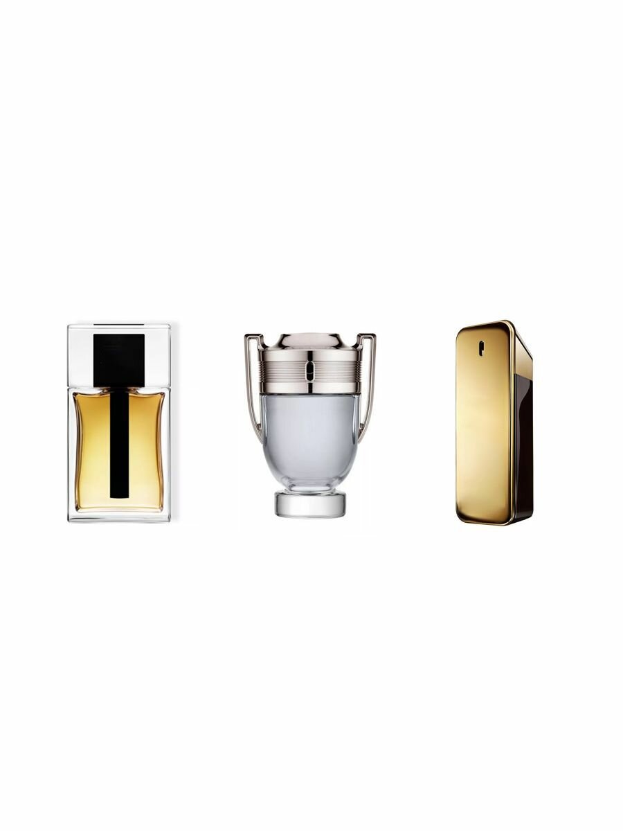 Подарочный набор для него по мотивам Dior Homme, Paco Rabanne Invictus, Paco Rabanne 1 Million 3 по 2 мл