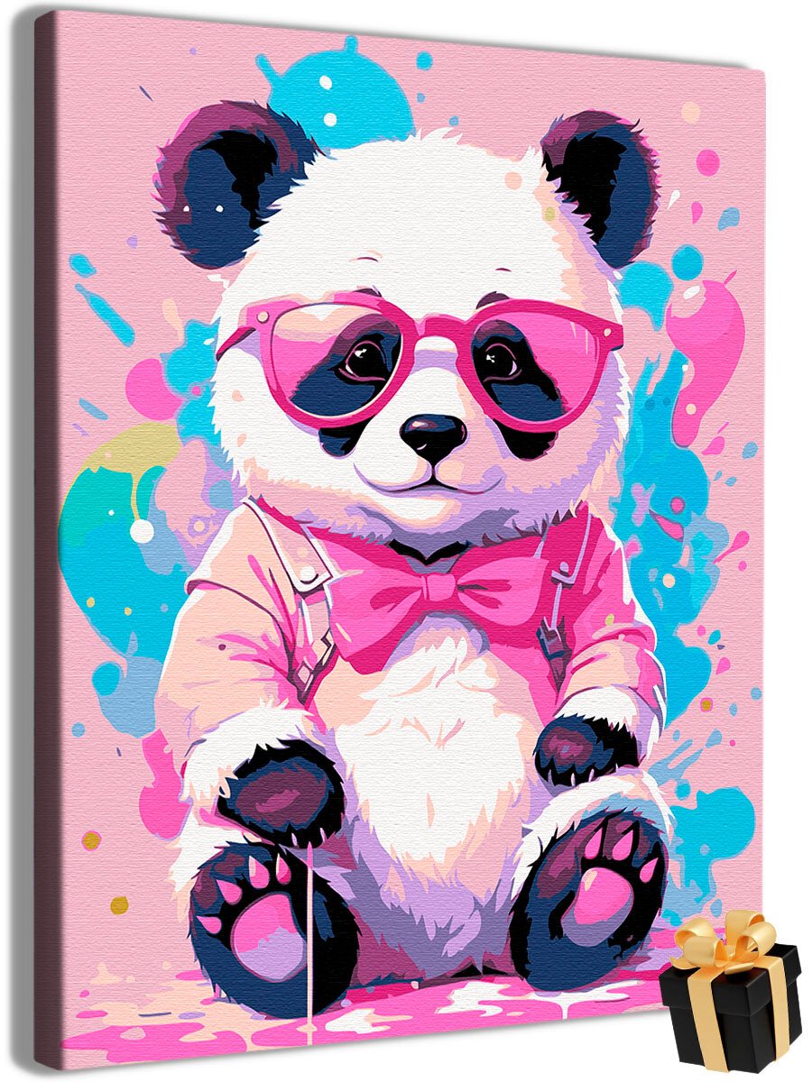 Картина по номерам панда