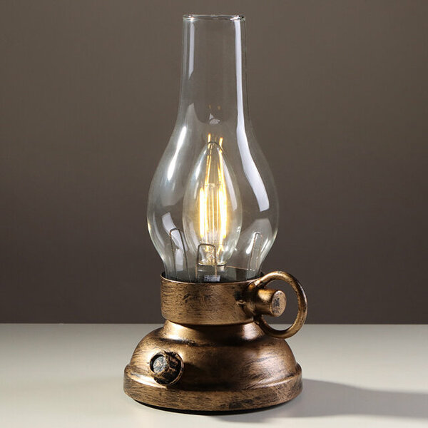 Koopman Декоративный светильник с диммером Антикварная коллекция: Керосиновая лампа 20 см XX8110930