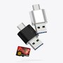 Картридер черный / TYPE-C / USB-MicroSD переходник