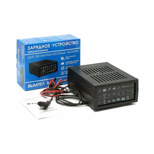 Зарядное устройство 20A 12V интеллектуальное с диагностикой АКБ для гелевых и кислотных АКБ Вымпел-56 вымпел 8407₽