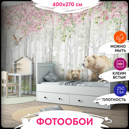 Фотообои 3Д 400х270 - Розовый лес 5929₽
