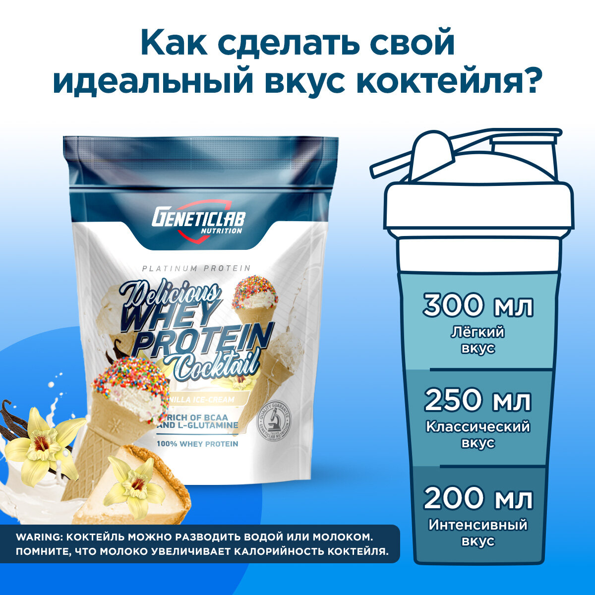 Протеин DELICIOUS WHEY 900 g Ваниль