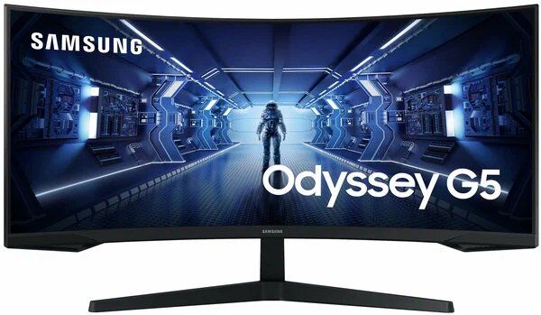Монитор Samsung Odyssey G5 34" (C34G55TWWI), 3440x1440, 165 Гц, черный