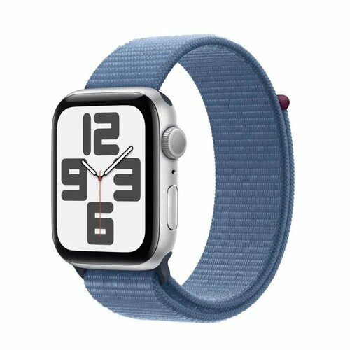 Смарт-часы Apple Watch Series SE 2023 (GPS), 44mm, Storm Blue Sport Loop (One Size) смарт часы apple se 44mm silver alum white sport m l mntj3