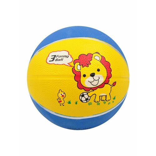 Мяч баскетбольный №3 мини Львенок желто-синий 85305-KR8