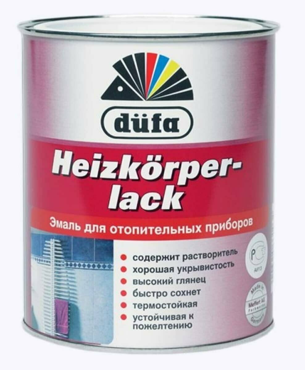 Краска для батарей DUFA Heizkorper lack 750мл