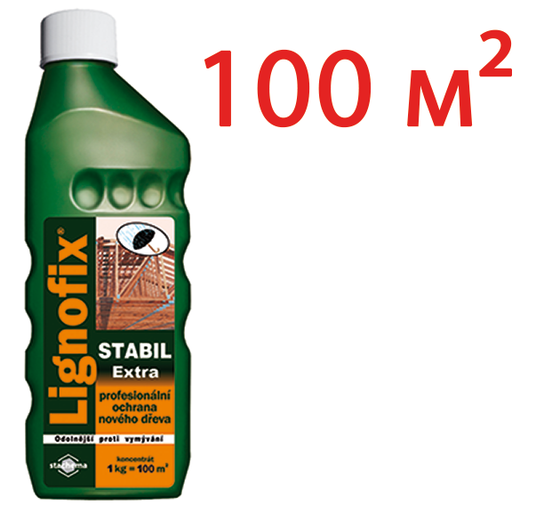 Lignofix (Лигнофикс) Антисептик Stabil Extra - коричневый, концентрат, 1 кг.