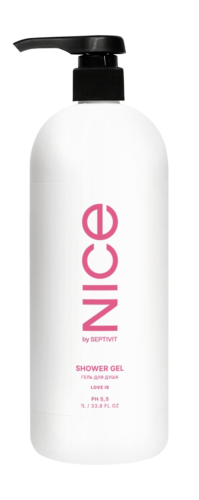 Гель для душа NICE by Septivit Love is, 1 л - фото №18