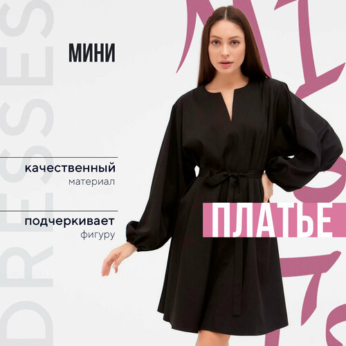 Сарафан MIST, размер 48-50, черный сарафан vitkova размер 48 50 черный