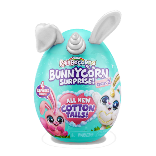 Мягкая игрушка Zuru Rainbocorns bunnycorn surprise яйцо зуру кролик банникорн Белый 14 см зуру 1899₽