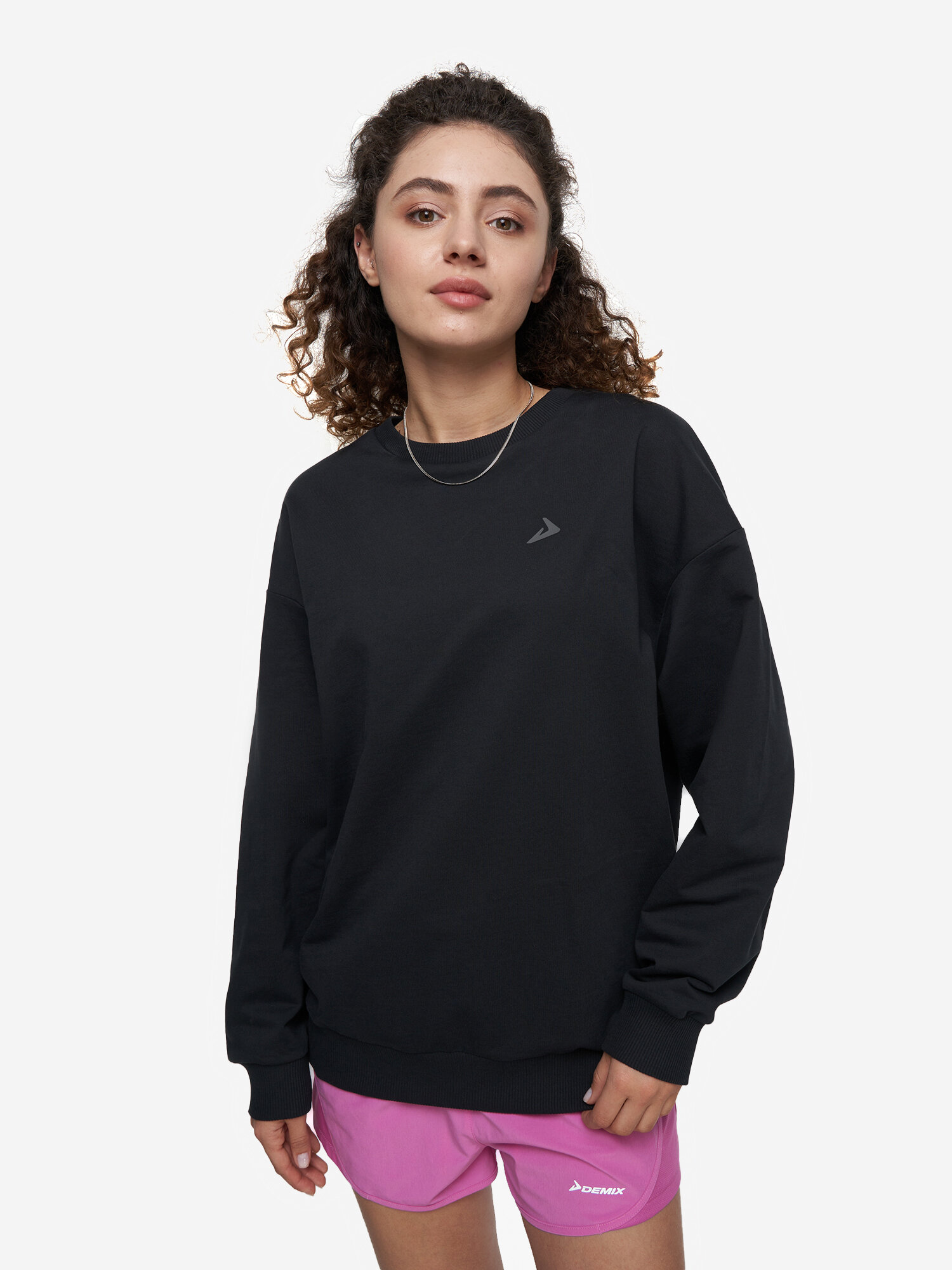 Свитшот Demix W D Oversized Pack Sweatshirt размер 50/52  черный