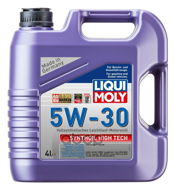 LIQUI MOLY Масло Моторное Синтетическое 4Л - Синт. Мот. масло Synthoil High Tech 5W-30 Cf, Sm C3