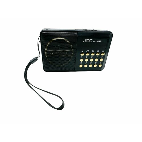 Радиоприемник цифровой JIOC H011UBT чёрный, FM / МР3 / USB Bluetooth-TF Card