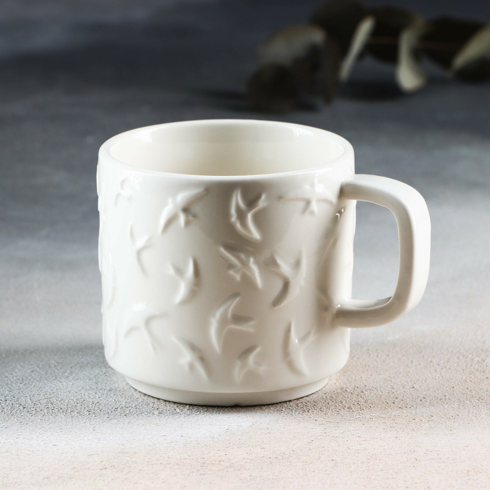 фото Кружка «Ласточки» белая, 260 мл