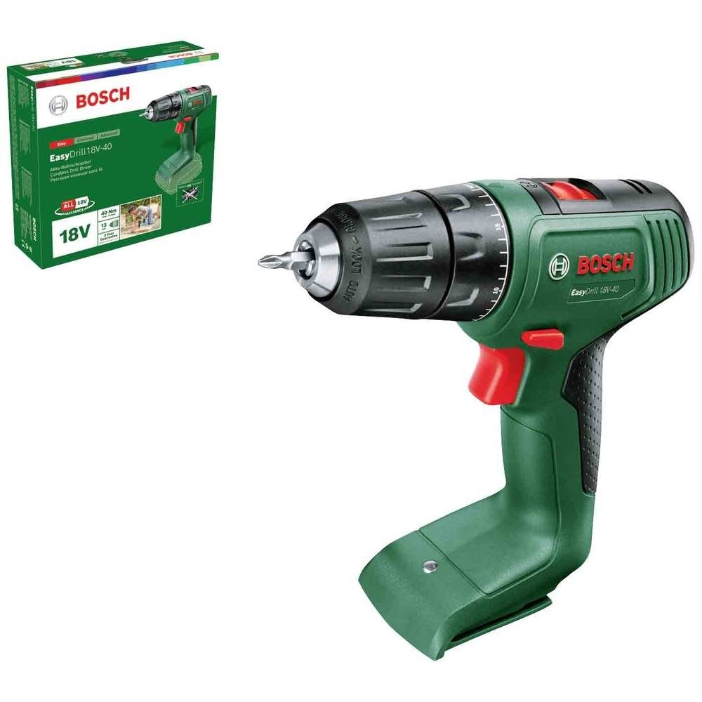 Аккумуляторная дрель-шуруповерт Bosch EasyDrill 18V-40, без АКБ и ЗУ, арт. 06039D8000