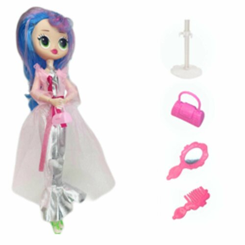 Кукла на шарнирах 25 см в наборе 7 аксессуаров