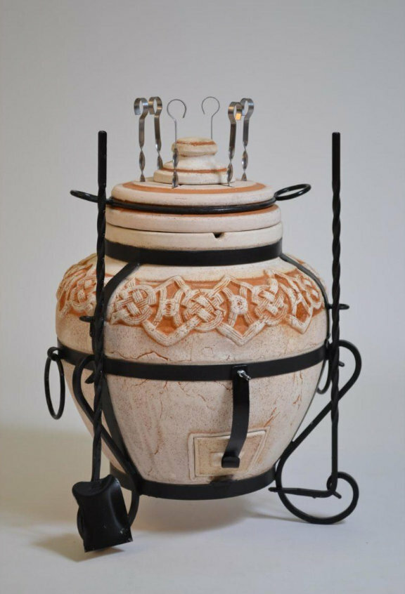 Тандыр малый 56 см х 40 см d-45 шампура 6шт малый 56 см х 40 см армавир