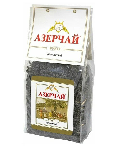 Чай Азерчай, Букет, черный, крупнолистовой, 400 г, 2 шт.