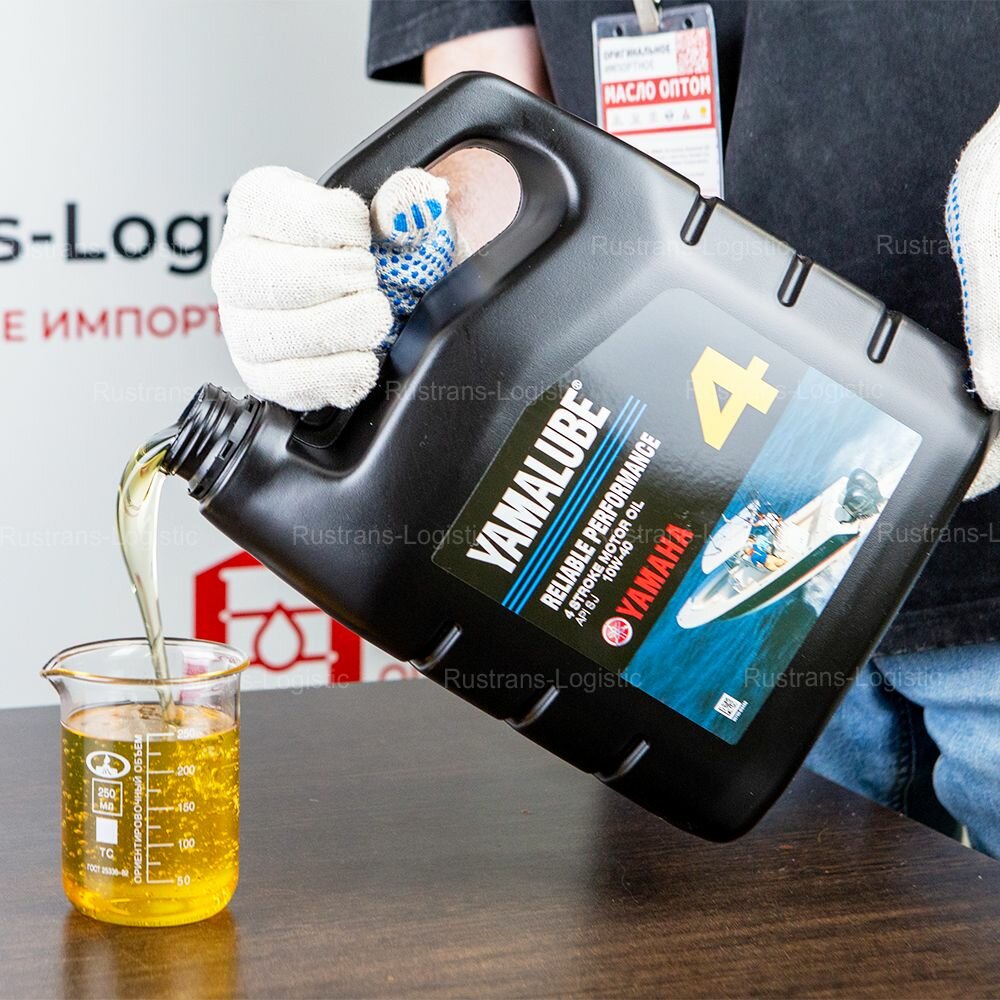Масло моторное YAMALUBE SJ 10W-40 4T Stroke (Сингапур) 4л + бирка, масло для лодочных двигателей 90790BS456 — фото 1