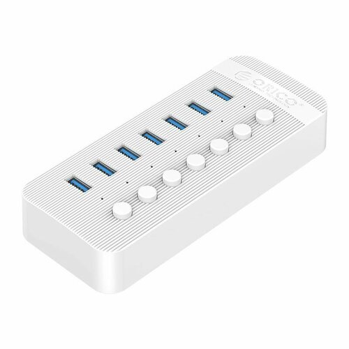 USB-концентратор ORICO 7 USB-A 30 белый ORICO-CT2U3-7AB-EU-WH-BP 3912₽