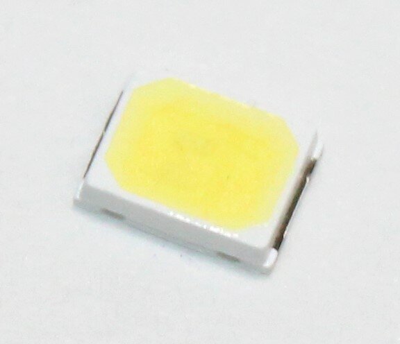 LED chip 2835UWC-6000K-100Lm 1W, 36V, 30mA White (катод большой), Светодиод электротовар