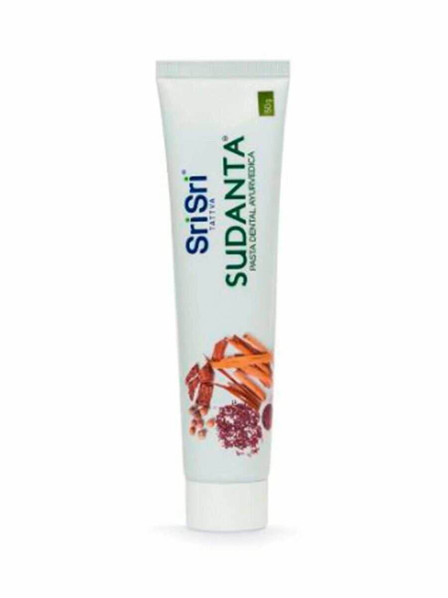 Зубная паста Sri Sri Tattva Суданта (Sudanta Toothpaste) аюрведическая, 50 г