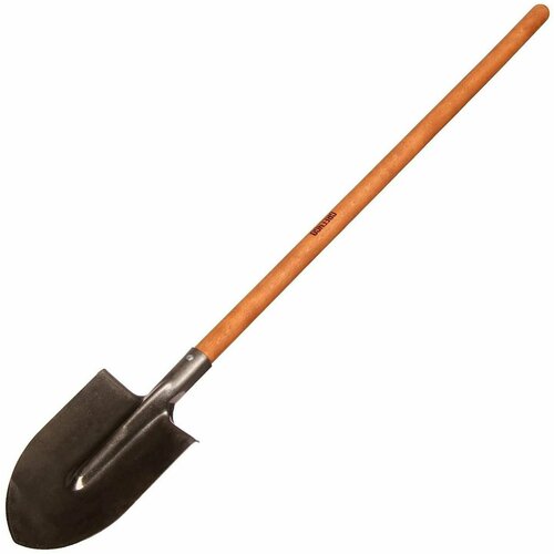 Лопата штыковая, острая, L 146 см, с деревянным черенком, Greengo