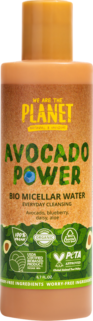 Вода мицеллярная WE ARE THE PLANET Avocado Power ежедневный уход, 200мл