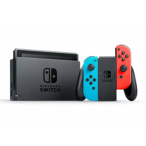 Чипованная Nintendo Switch Oled Neon красно-синий 256gb 50игр 4202000₽