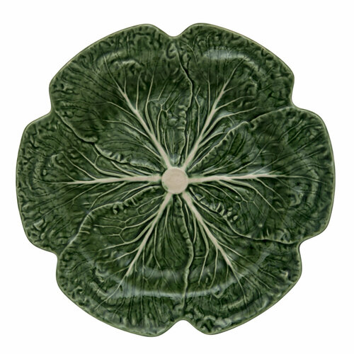 Керамическое блюдо, 30.5 см, зеленый, серия Капуста, Bordallo Pinheiro, BOR65000438