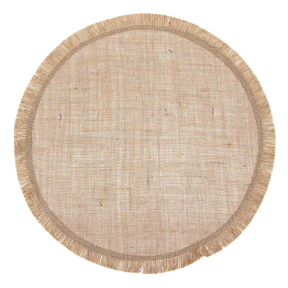 фото Подложка декоративная круглая, d38см, джут, "ЭКО", 2 штуки