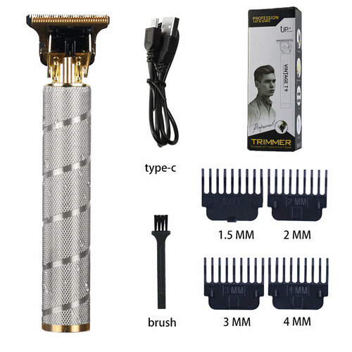 Электрическая машинка для стрижки волос с резьбой из серебра модель T9 53700₽