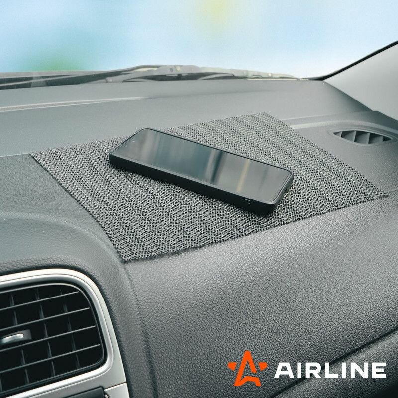 Изображение Коврик антискользящий Airline ASMPC05, 300х200 мм, черный, сетка