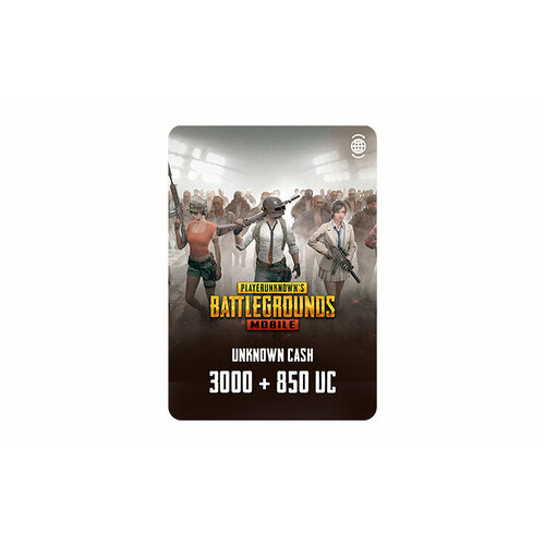 Игровая валюта PUBG Mobile 3000 850 UC Цифровая версия PUBG Mobile Смартфон Регион активации РФ 1001000₽