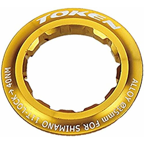 Стопорная гайка Lokring Token TK041S-Gold для кассет Shimano с мин звездой 11T 1000₽