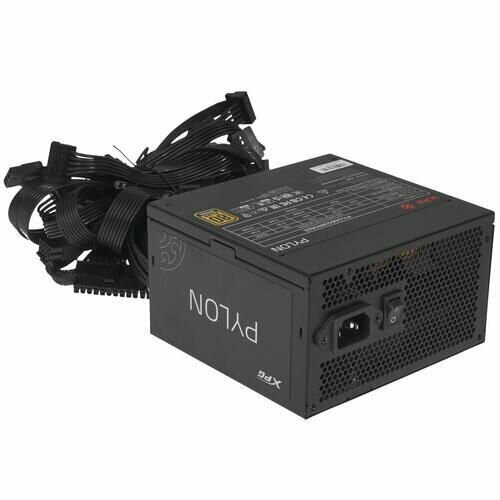 Блок питания A-Data XPG PYLON BRONZE 650W PYLON650B-BKCEU черный - 650 Вт 20 4 pin 8 pin 44 pin CPU 8 SATA 15643₽