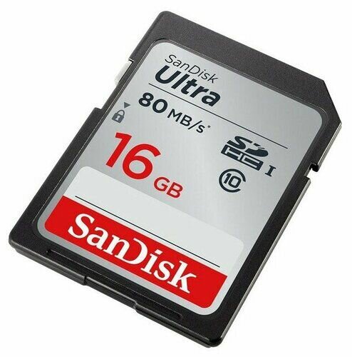 Карта памяти SanDisk Ultra 16GB SDHC(SDSDUNC-016G-GN6IN) — фото 1